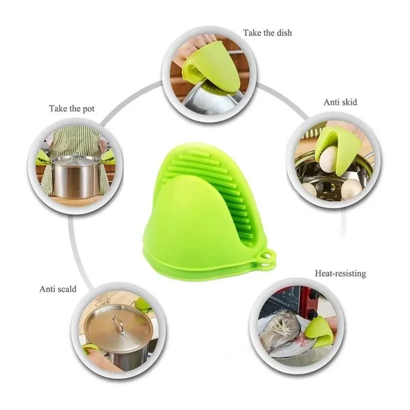 Heat Resistant Silicone Hot Pot Holder Pair