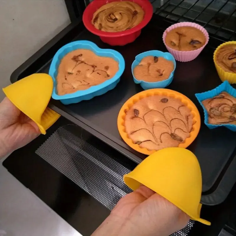 Heat Resistant Silicone Hot Pot Holder Pair