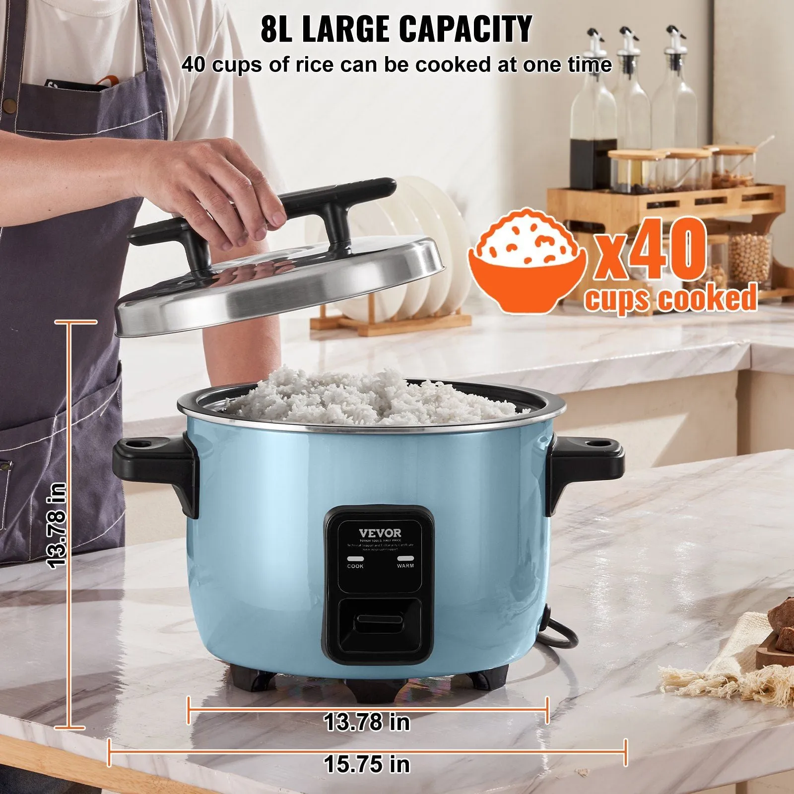 High-Capacity Commercial Rice Cooker