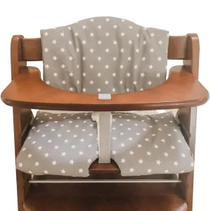 Highchair Cushion for Hauck Alpha Plus Wooden highchair - Easy to fit - Fully Wipe Clean highchair pad