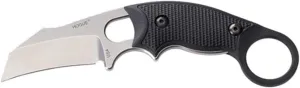 Hogue EX-F03 Hawkbill Blade 2.25in. G10 Solid Black Scales 6.5in. OAL 2 Black Sheath Combo, 35329