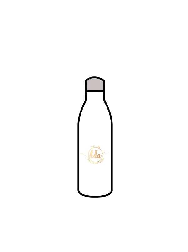 HOLLIES DANCE ACADEMY - WATER BOTTLE WHITE (IN-STOCK)