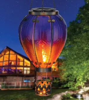 Hot Air Balloon Solar Lantern LG- Purple