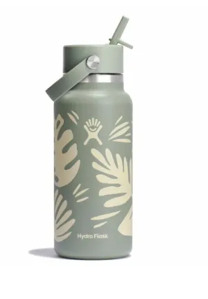 HYDRO FLASK 32 OZ (946ml) WIDE MOUTH WITH FLEX STRAW CAP - AGAVE BOTANTICAL BLISS