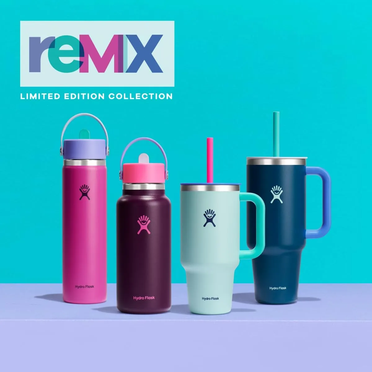 HYDRO FLASK Wide Mouth vacuum insulated stainless steel water bottle with leakproof closeable straw lid for cold water drinks, sports, travel, car and school