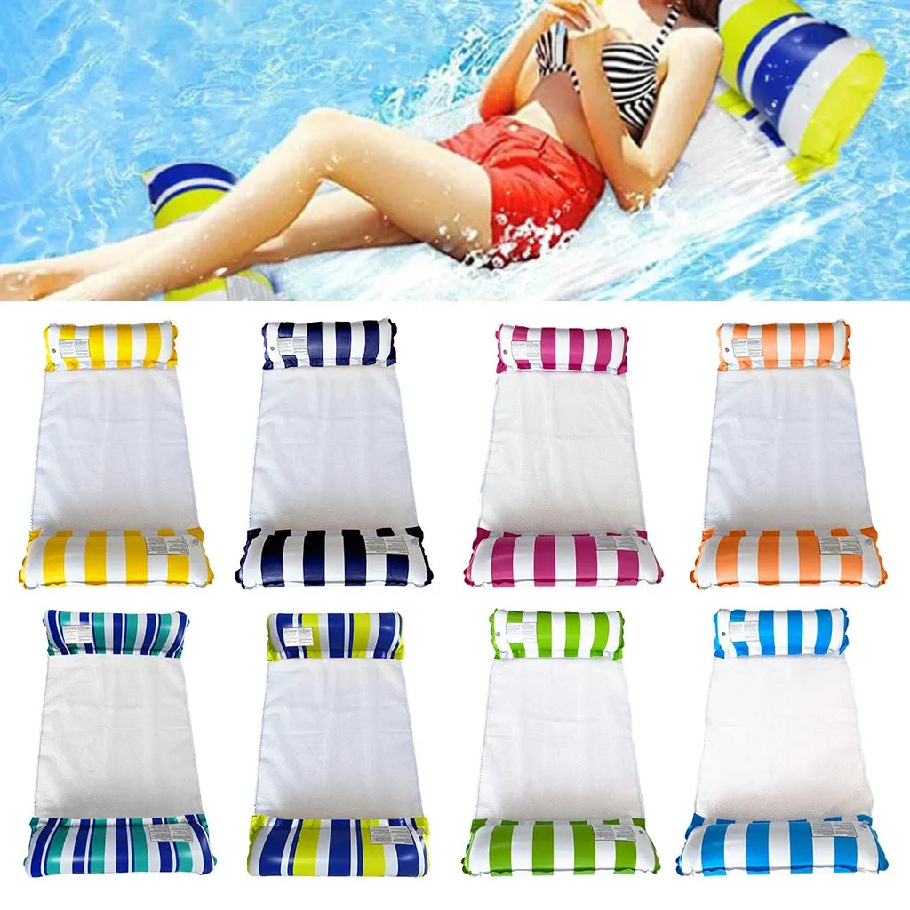 Inflatable Mattresses Water Swimming Hammock Lounge Chairs Pool Sports Toys Float Mat Toys Pools for Adults Floating Bed