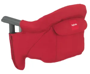 Inglesina Fast Table Chair, Red - Portable Baby High Chair - for Babies & Toddlers 6-36 Months - Collapsible Design - Fits Tables 0.8'' to 3.5'' Thick - Compact & Easy to Use - Travel Bag Included