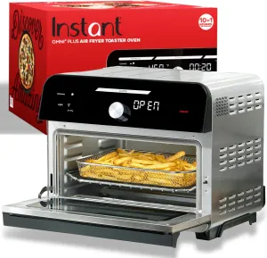 Instant Pot Omni Plus 19QT/18L Toaster Oven Air Fryer, 10-in-1 Functions, Fits 12" Pizza, Crisp, Broil, Bake, Roast, Toast, Warm, Convection, 100  In-App Recipes, from the Makers of Instant Pot, Black