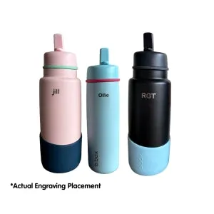 Insulated Flip Top 1 Litre Bottle - lime time