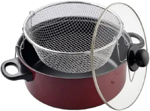 J&V TEXTILES 3-Piece Deep Fryer Set