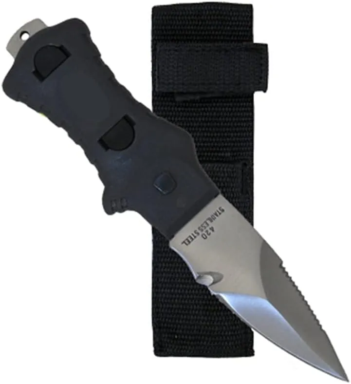 JCS Serrated Tip Outdoor Hunting and Dive Knife