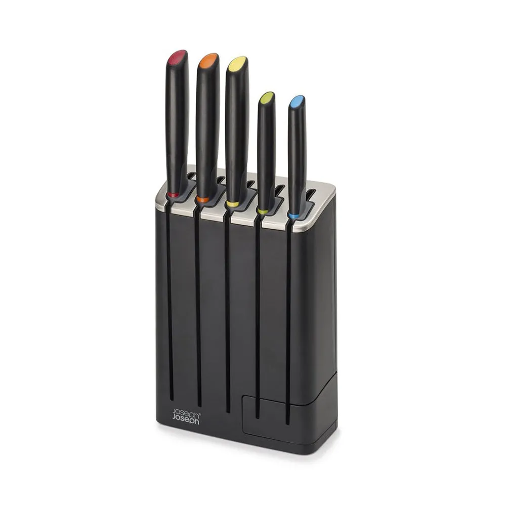 Joseph Joseph Elevate Knives Slimblock 5-Piece Knife Set With Sharpener