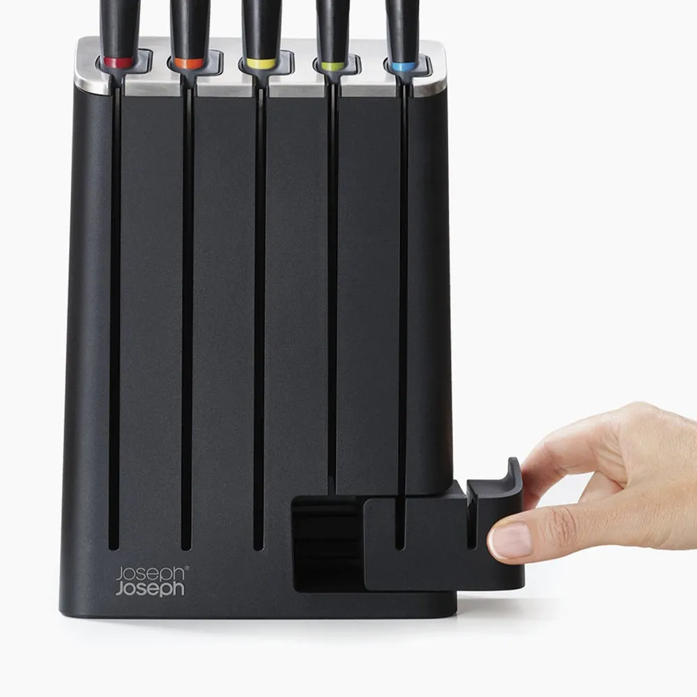 Joseph Joseph Elevate Knives Slimblock 5-Piece Knife Set With Sharpener