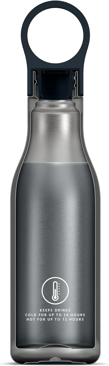 Joseph Joseph Loop™ Vacuum Insulated Water Bottle 500 ml (17 fl. oz) - Blue