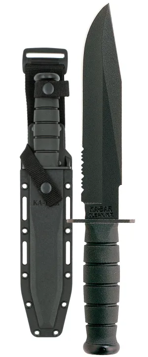 KA-BAR Fighter 1271 Black Serrated