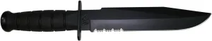 KA-BAR Fighting Knife Black Kraton Handle Serrated - 2-1271-0
