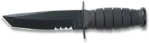 KA-BAR Knives, Inc Ka-Bar Short Black Serrated Tanto Knife Short Black Tanto w/Hard Plastic Sheath 2-5055-2
