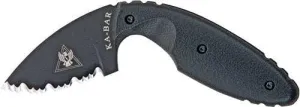 Ka-bar Tdi Knife 2.31" - Serrated W/sheath Black