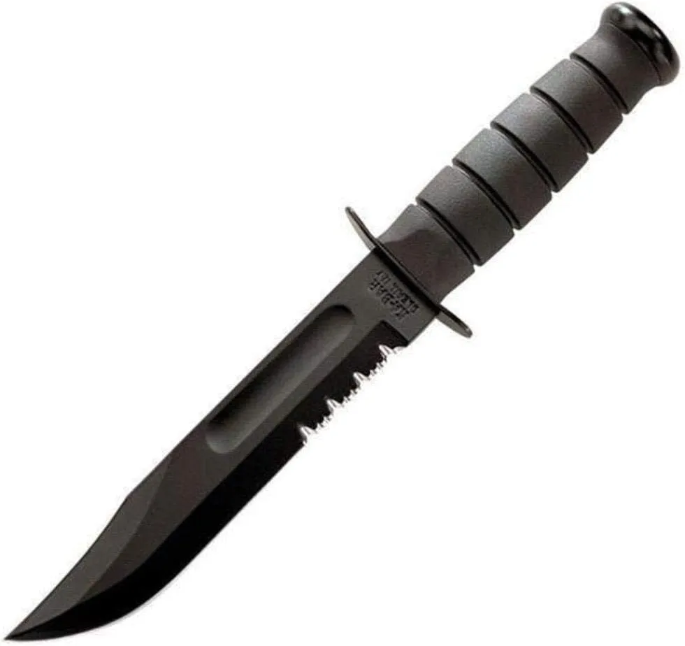 KA1212-BRK USA Fighting Knife black, Medium