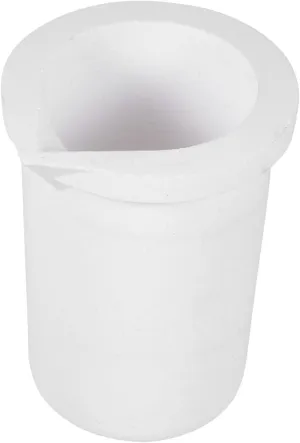 KALLORY 2 Kg Quartz Crucible Cup High Heat Resistant Non-Corrosive Non-oxidizing for Platinum Jewelry Crucible