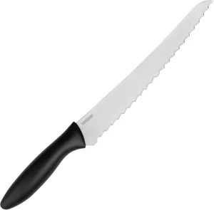 Kershaw 8-Inch Serrated Bread Knife - Razor Sharp Stainless Steel Blade for Clean Cuts and Fewer Crumbs, Ergonomic Handle, Includes Sheath