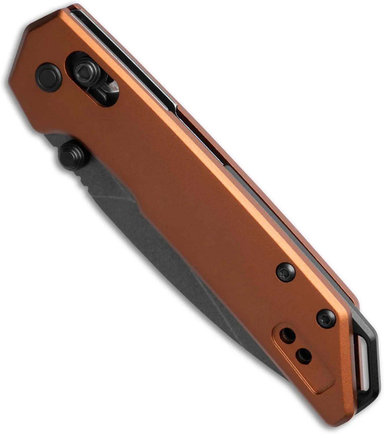 Kershaw Mini Iridium Folding Pocket Knife, 3 inch D2 Steel Blade, DuraLock, Aluminum Handle, Pocketclip