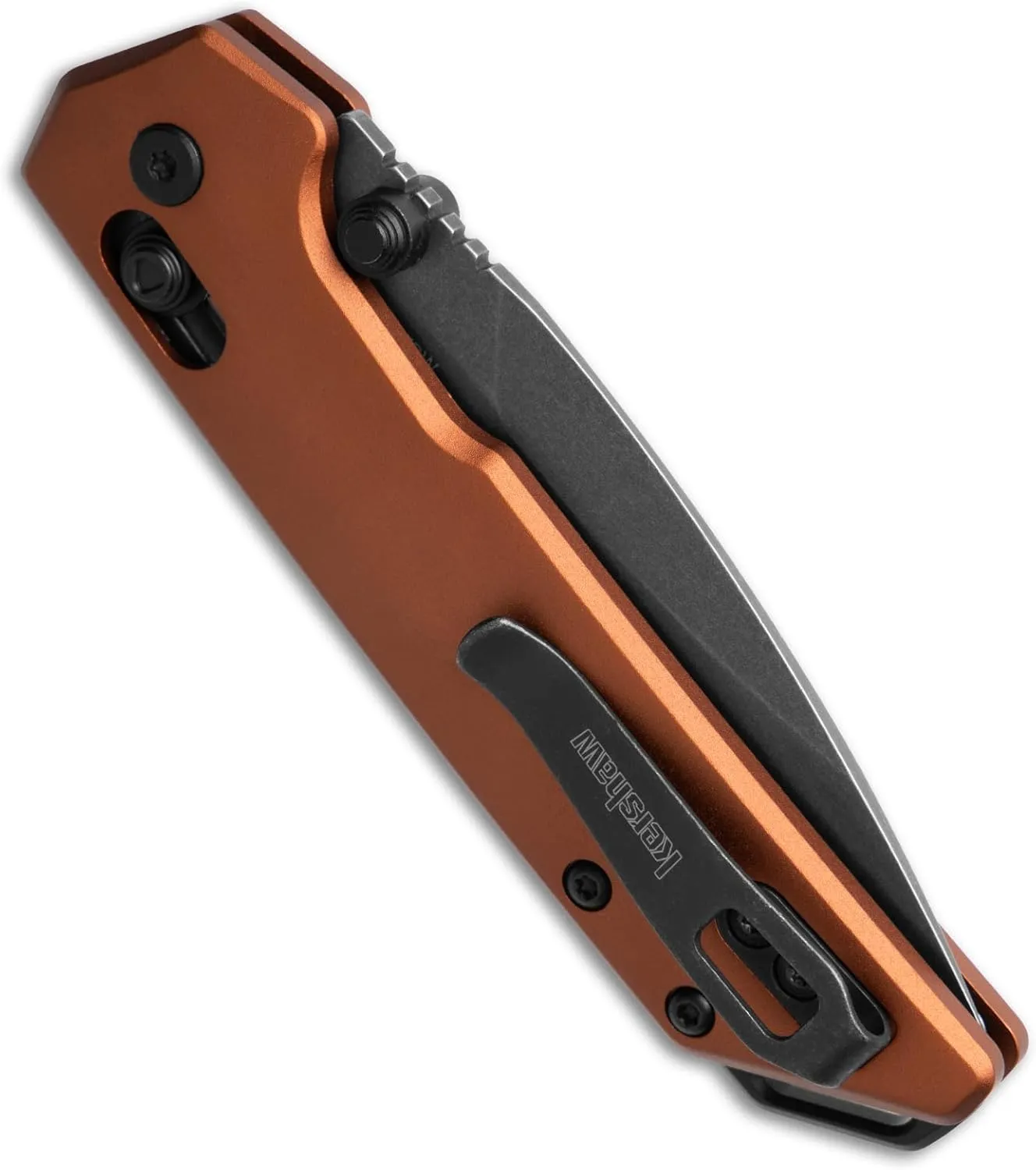 Kershaw Mini Iridium Folding Pocket Knife, 3 inch D2 Steel Blade, DuraLock, Aluminum Handle, Pocketclip