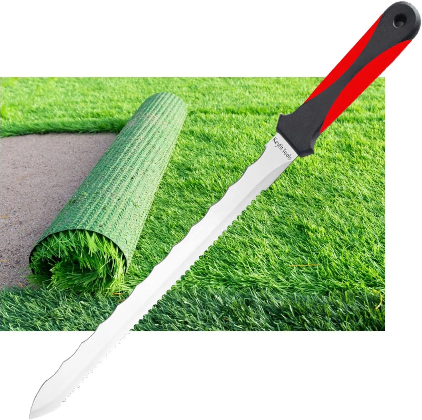 Keyfit Tools SYNTHETIC TURF KNIFE/Cutter Artificial Turf Knife Synthetic Grass Knife Tool
