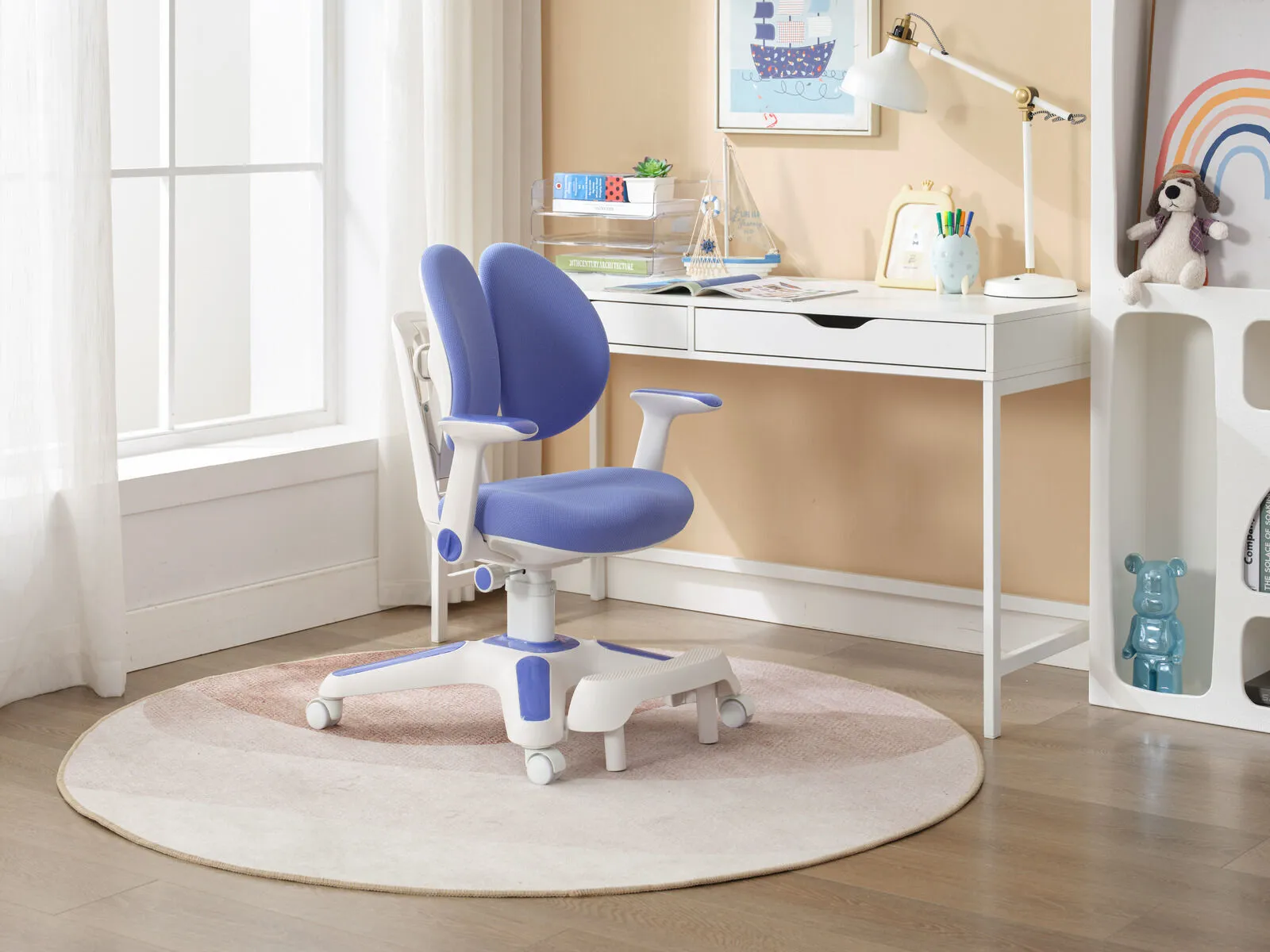 Kids Exclusive offer Electric Study & – & Unbeatable Blue Chair Chair Ergonomic Desk Set Standing Desk Black Adjustable