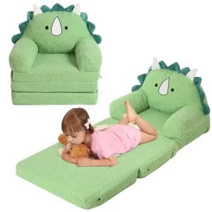 Kid's Foldable Triceratops Couch