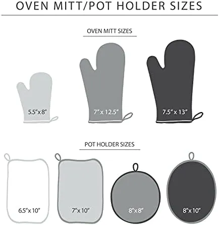 KitchenAid Ribbed Soft Silicone Pot Holder Set, Charcoal Grey 7"x9"