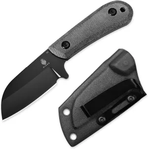 Kizer Deckhand Fixed Blade Hunting Knife with Sheath, D2 Blade Camping Knife G10 Micarta Handle Lightweight EDC Fixed Blade for Men Women Outdoor Enthusiasts, for Hunting Survival 1062A2