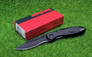 KNIFE, BLUR, BLACK SERRATED