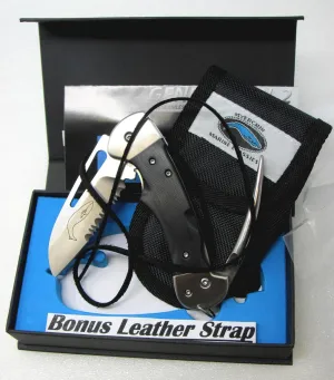 Knives Generation 2 Captain Pro BF300P Professional Captain Rigging Knife with Leather Lanyard Strap 🐳