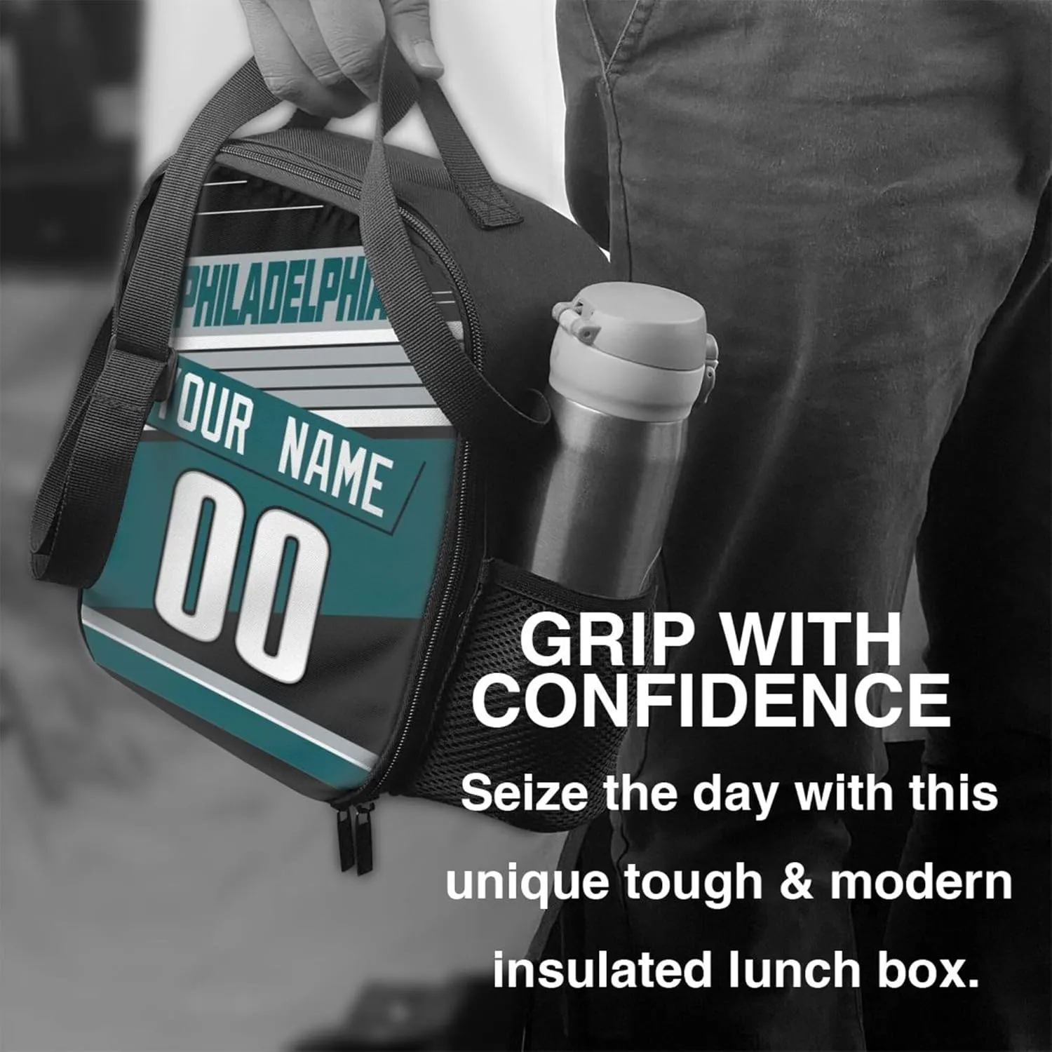 KREDE Philadelphia Lunch Bag Personalized Lunch Box Backpack for Men Women Gifts