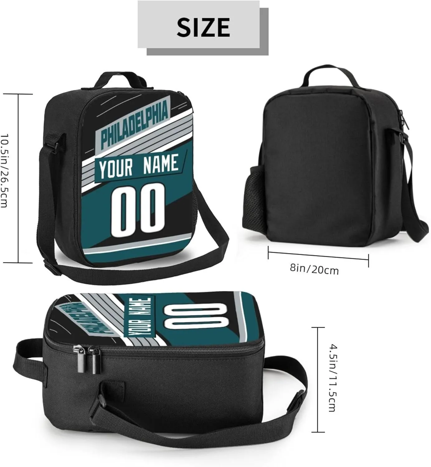 KREDE Philadelphia Lunch Bag Personalized Lunch Box Backpack for Men Women Gifts