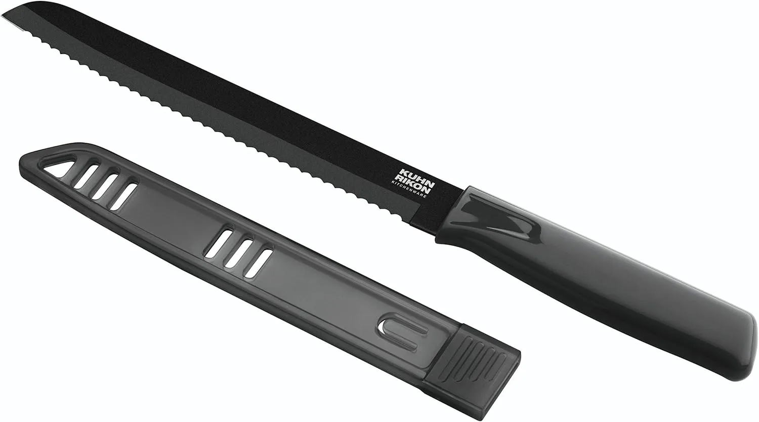 Kuhn Rikon "Colori 1" Bread Knife, Black