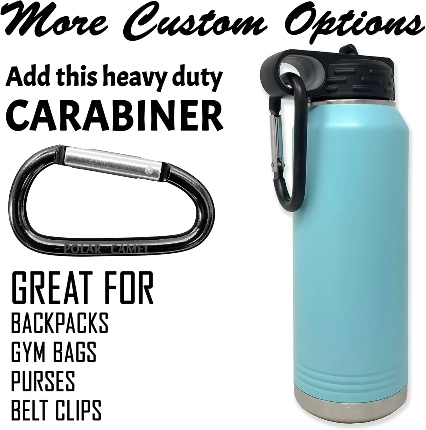 LaserGram Personalized Water Bottle, Tyrannosaurus Rex Dinosaur, Stainless Steel Double Wall Vacuum Insulated with Flip Top Straw, Custom Engraved Gift (40oz / 1180ml Black)