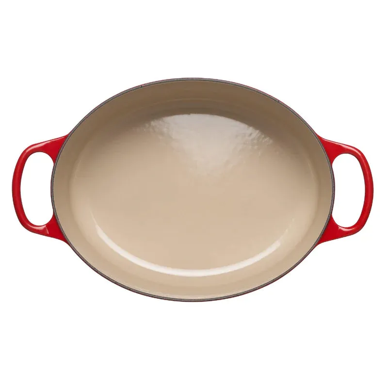 Le Creuset 27cm Signature Oval Wide Oven Pot in Cerise