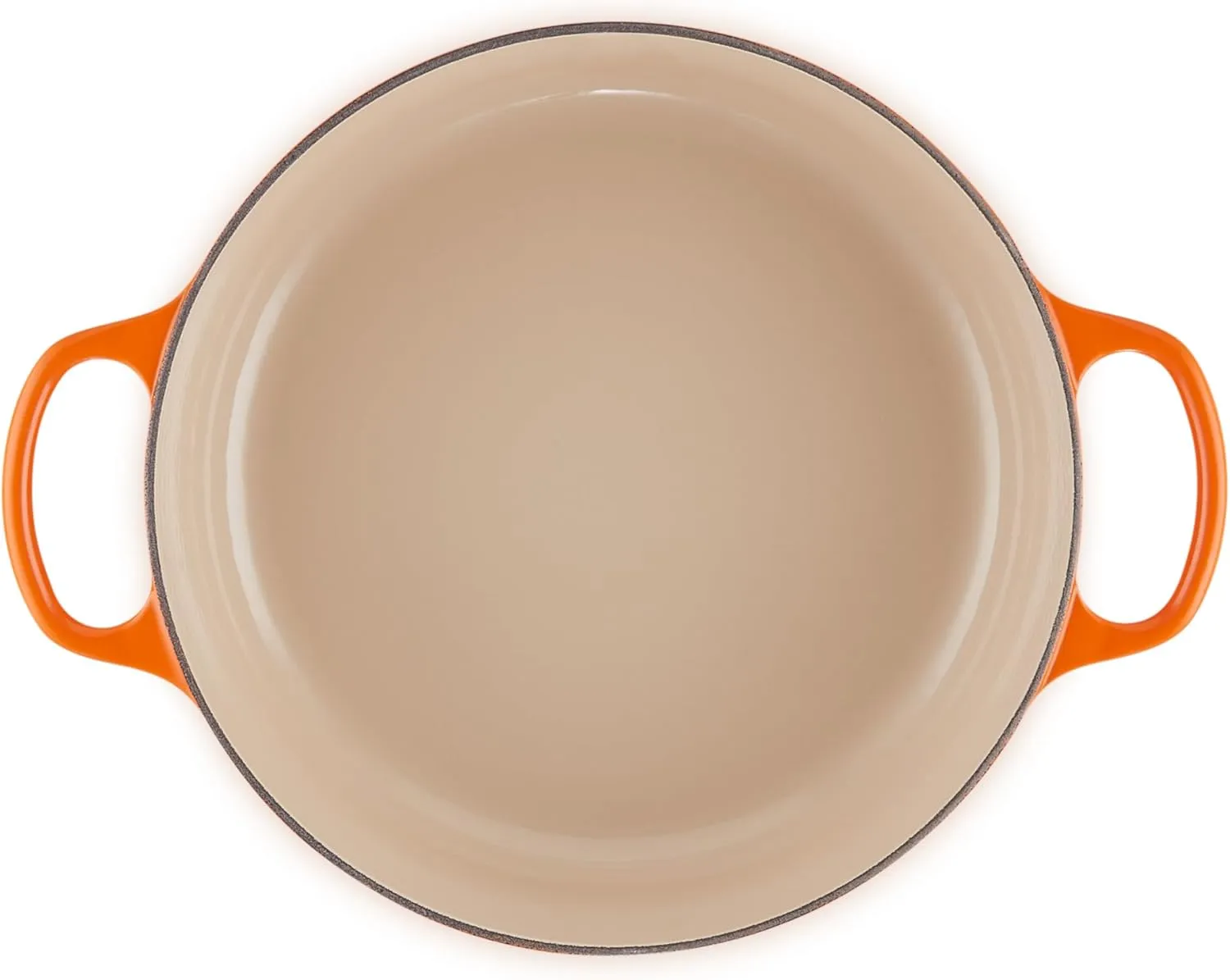 Le Creuset Enameled Cast Iron Signature Round Wide Dutch Oven, 6.75 qt., Flame