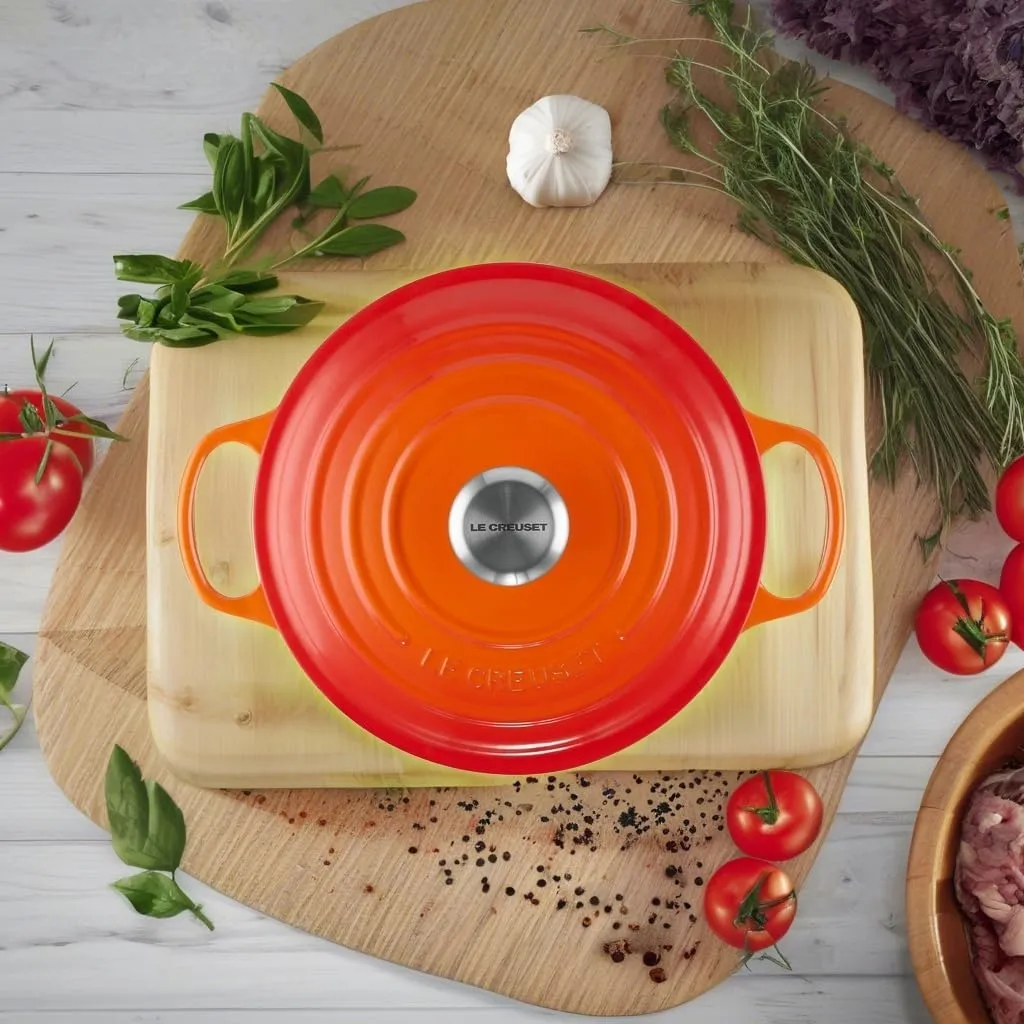 Le Creuset Enameled Cast Iron Signature Sauteuse Oven, 3.5 qt., Flame