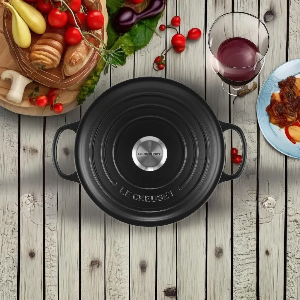 Le Creuset Enameled Cast Iron Signature Sauteuse Oven, 3.5 qt., Licorice