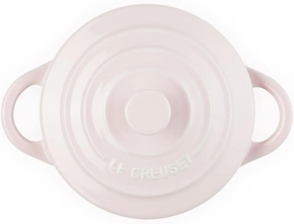 Le Creuset Stoneware Mini Round Cocotte, 8 oz., Chiffon Pink
