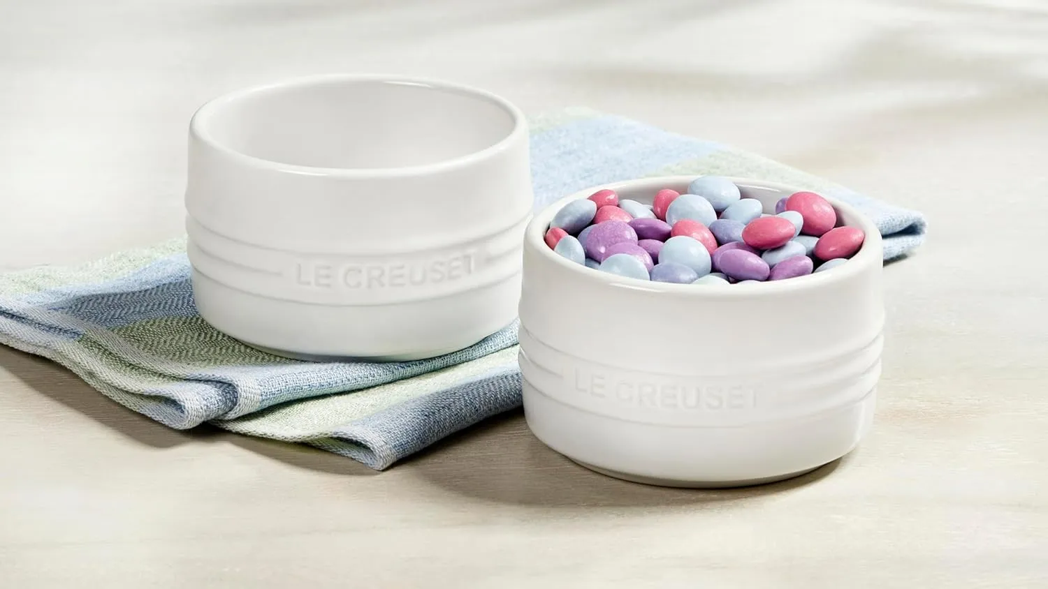 Le Creuset Stoneware Round Straight Wall Ramekin, 6.75oz., Artichaut