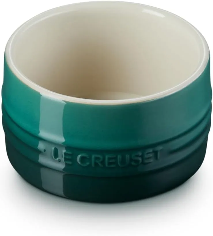 Le Creuset Stoneware Round Straight Wall Ramekin, 6.75oz., Artichaut