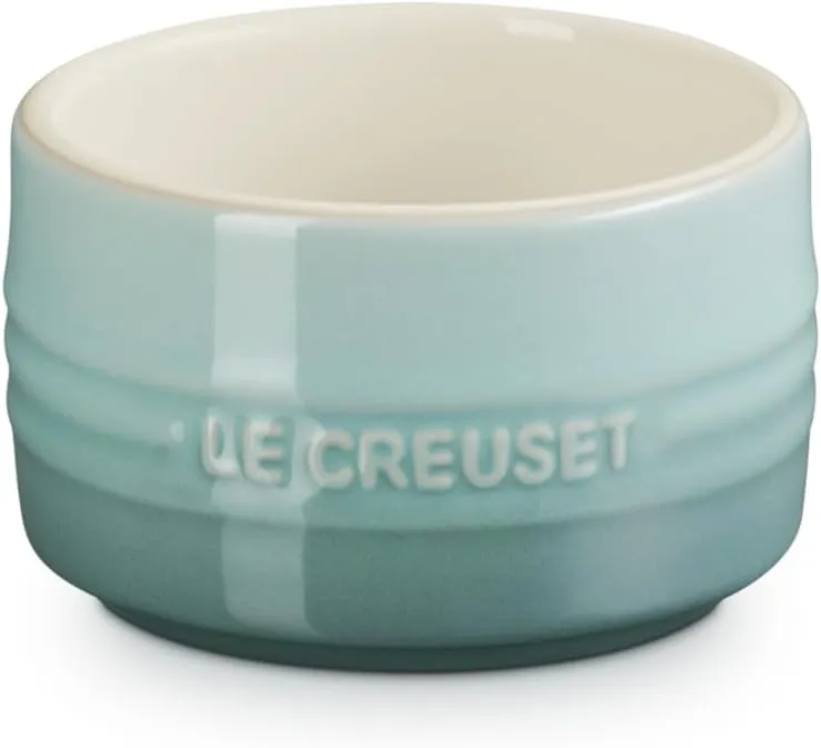 Le Creuset Stoneware Set of 2 Straight Wall Ramekins, 7 Oz., Sea Salt