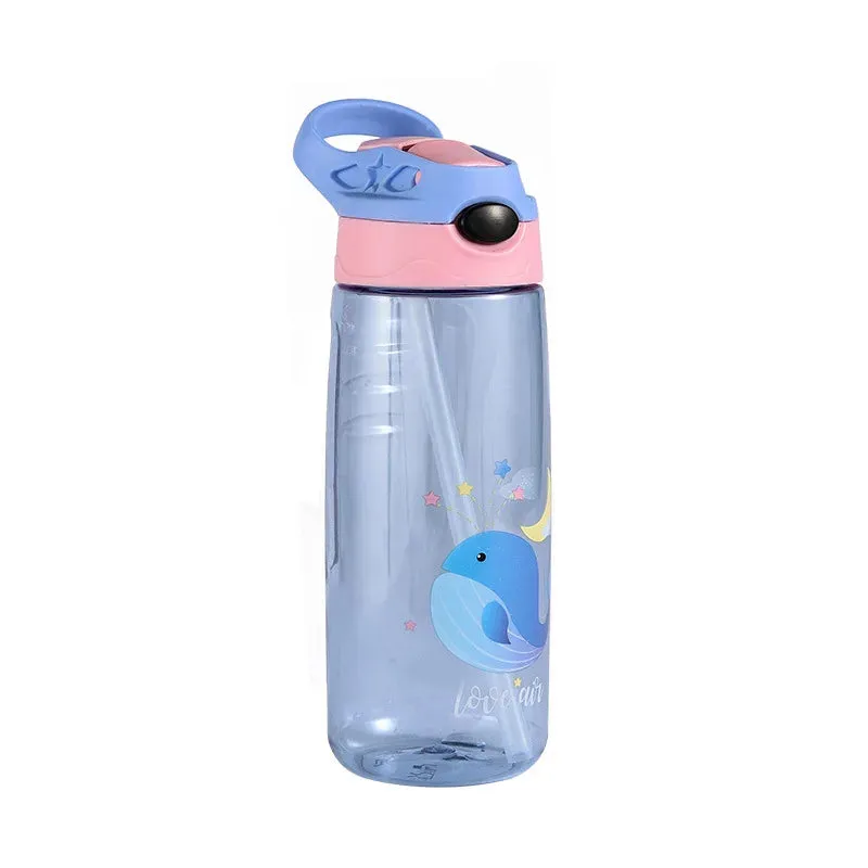 Leakproof Cartoon Kids Straw Sippy Cup 550ml