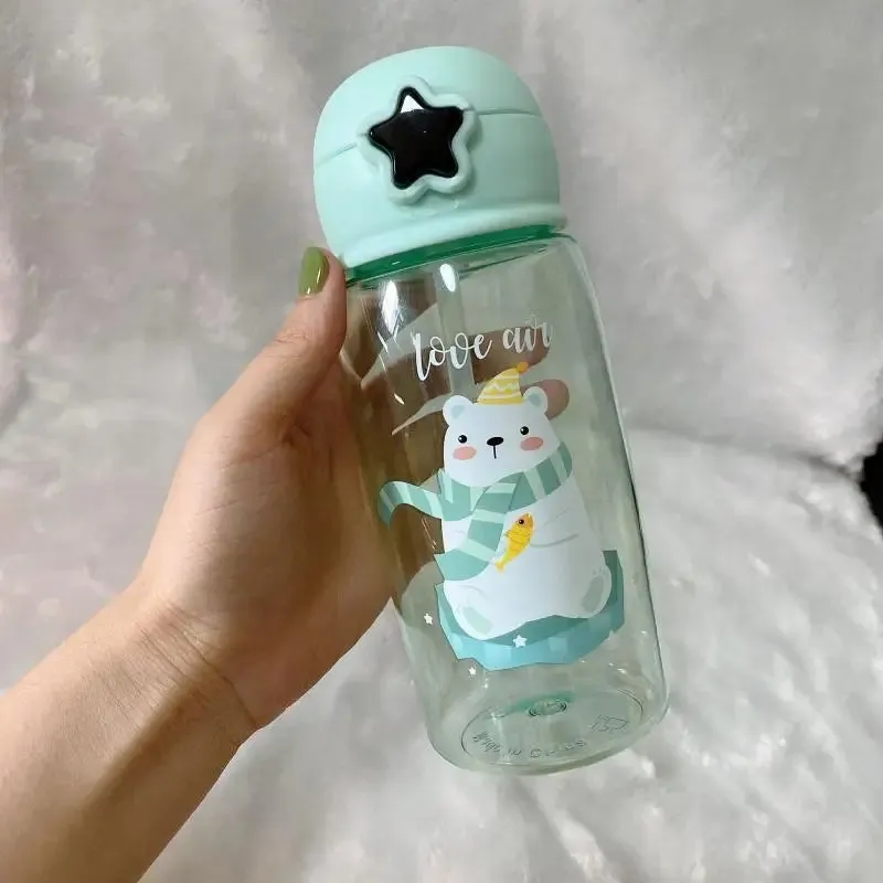 Leakproof Cartoon Kids Straw Sippy Cup 550ml