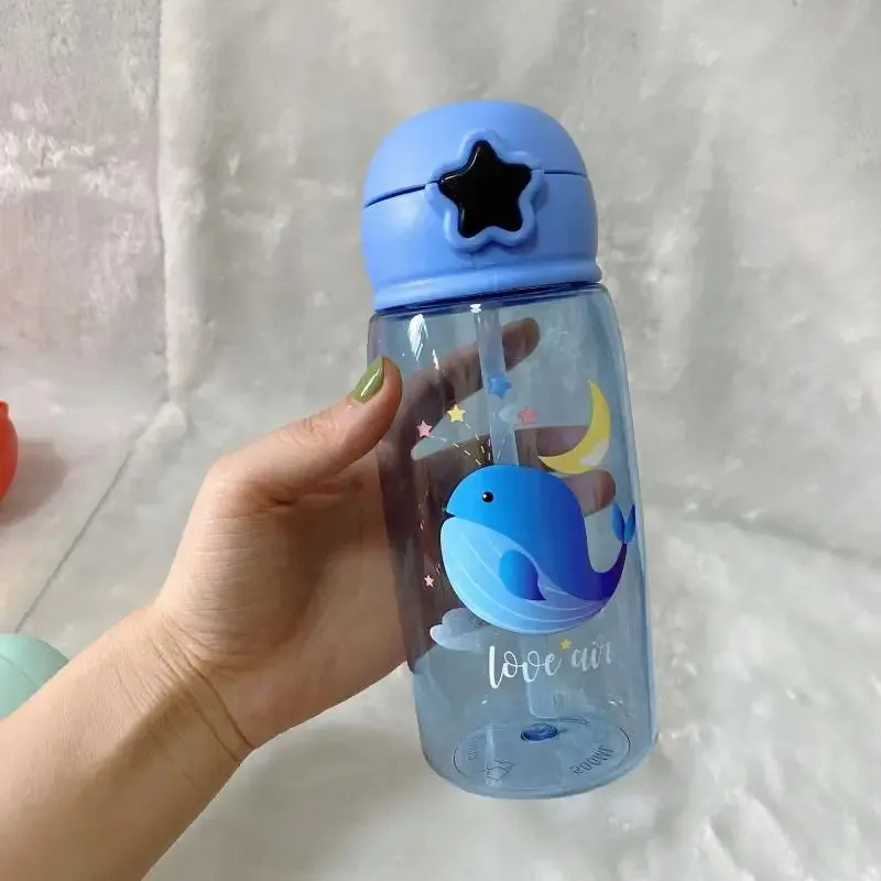 Leakproof Cartoon Kids Straw Sippy Cup 550ml