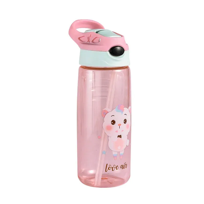 Leakproof Cartoon Kids Straw Sippy Cup 550ml